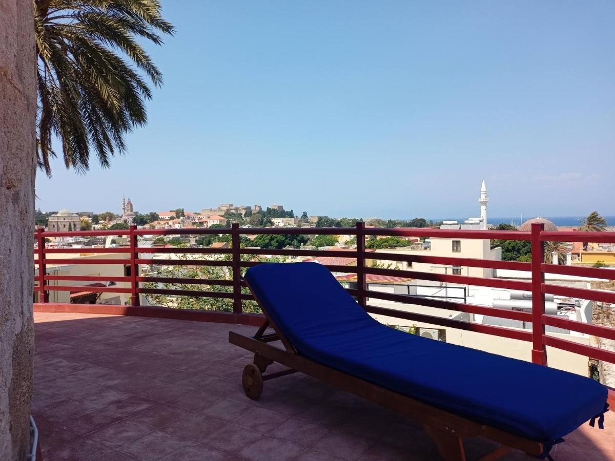 A Medieval Windmill Tower With Magnificent View Rhodes City Ngoại thất bức ảnh