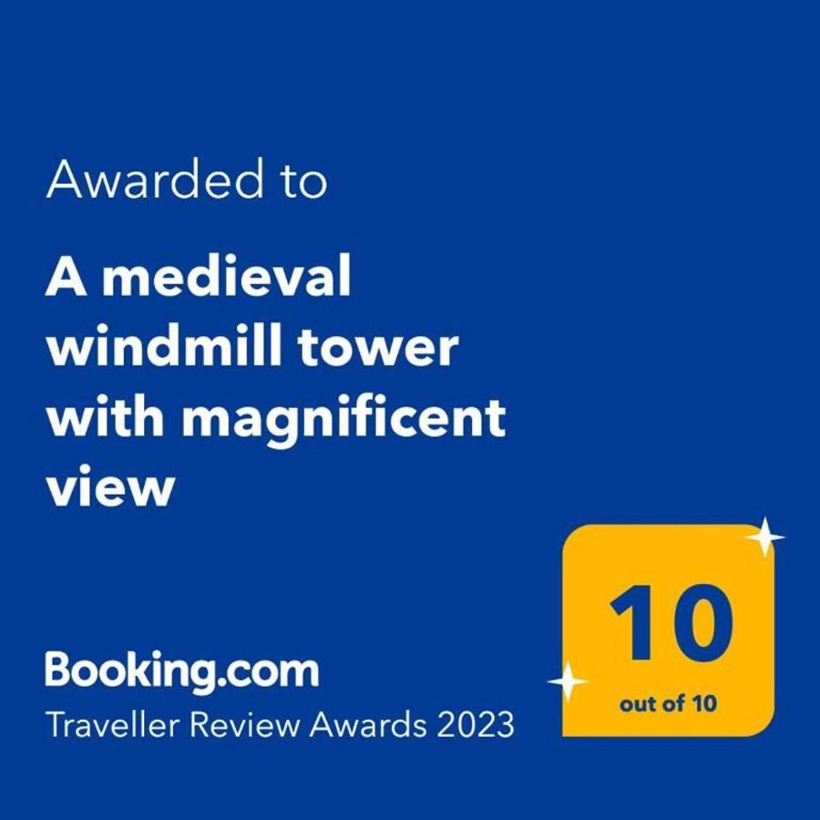 A Medieval Windmill Tower With Magnificent View Rhodes City Ngoại thất bức ảnh